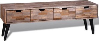 vidaXL Console TV Cabinet with 4 Drawers Reclaimed Teak vidaXL
