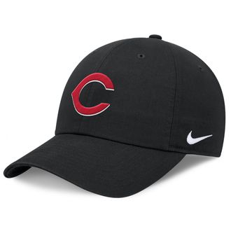Nike Cincinnati Reds Evergreen Club Nike Mens MLB Adjustable Hat in Black | NB0100ARED-BEK