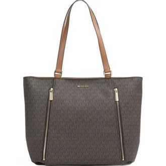 Michael Kors LG Zip Tote - Dames - Tassen - Bruin - Maat: ONE Size
