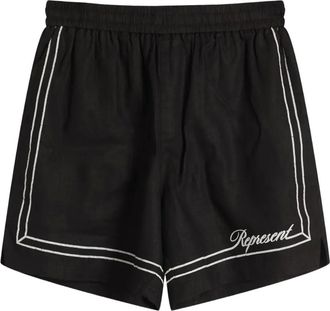 Represent Shorts con dettaglio bordo - Nero