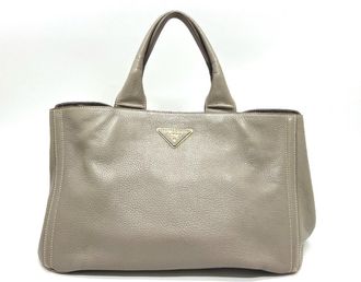 Prada Gray Canapa Handbag Tote Bag (Pre-Owned)