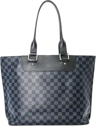 Louis Vuitton Pre-owned Tote Bags, male, Multicolor, Size: ONE SIZE Pre-owned Damier Cobalt Tote Bag