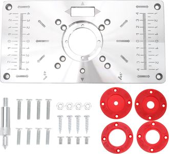 OEM Placa De Inserci&oacute;n Para Mesa De Fresadora Makita, M&aacute;quina De Corte De Aleaci&oacute;n De Aluminio Con Anillos De Inserci&oacute;n Para Fresadora Y Tornillos De Fija