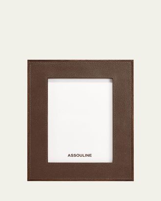 ASSOULINE Heritage Leather Frame, 5 x 7