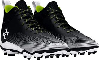 Under Armour Hammer 2.0 MC 3027306-001 Mens Black White Football Cleats HTAT1587