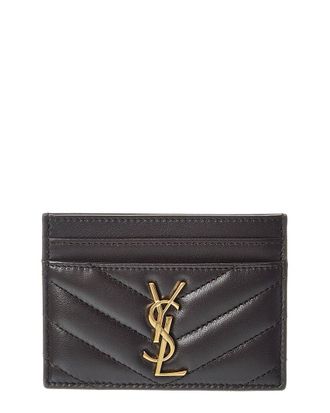 Saint Laurent Cassandre Leather Card Case