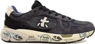 Premiata Mase Low Sneakers - Heren - Sneakers - Blauw - 45 EU - Leer - Schoenen