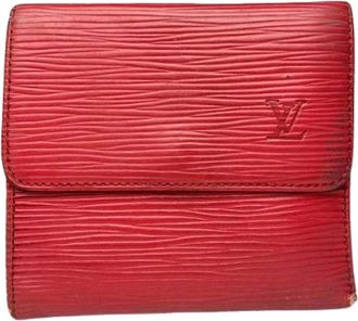 Louis Vuitton Pre-owned Vintage Leren Portemonnee - Dames - Vintage Accessoires - Rood - ONE Size - Leer - Vintage