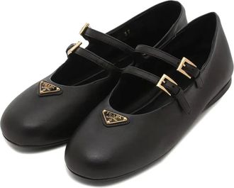 Prada Ballerine con fibbia - Nero