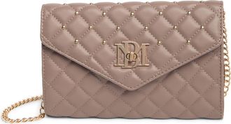 Badgley Mischka Diamond Quilt Convertible Crossbody Bag in Taupe at Nordstrom Rack
