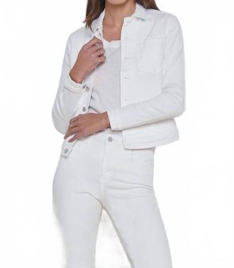 L'agence Celine Denim Jacket In Blanc
