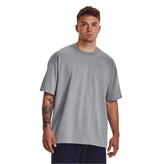 Under Armour Unisex Adult Zwaargewicht T-shirt met korte mouwen (Grijs)