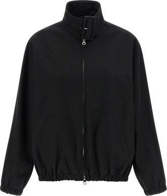 Courr&egrave;ges Cotton Zipped Bomber Jacket - Dames - Zomerjassen - Zwart - M - Katoen - Jassen