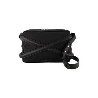 Alexander McQueen Alexander McQueen, Cross Body Bags, male, Black, Size: ONE SIZE Leather crossbody-bags