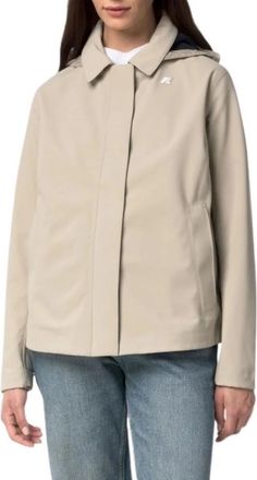 K-Way Bleizou Bonded Jacket - Dames - Zomerjassen - Beige - L - Polyester - Jassen