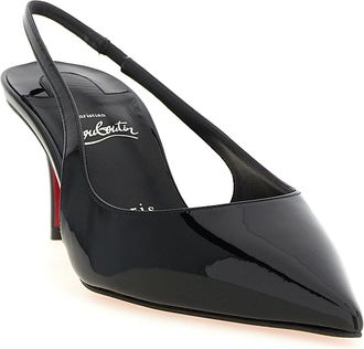 Christian Louboutin Patent Calfskin Slingback Pump - Black