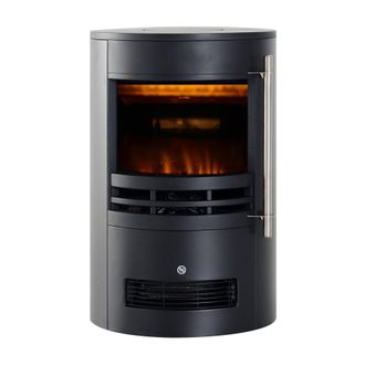 Mobili Rebecca Mobili Rebecca - Rebecca Mobili Chimenea El&eacute;ctrica Led Efecto Llama 3d Ajustable 1000w 2000w Negro