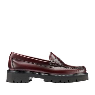 G.H. Bass & Co. G. H. Bass Womens Whitney Super Lug Weejun in Wine