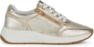 Geox Cristael Womens Trainers - Gold - Size UK 7.5