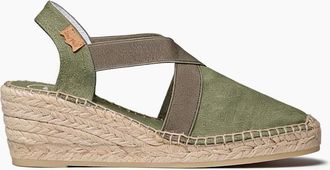 Toni Pons Womens Toni Pons TER Womens Wedge Sandals Forest - Green - Size: 6