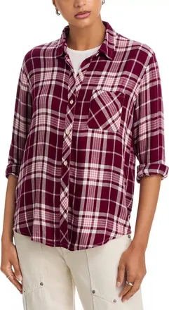 Rails Hunter Long Sleeve Shirt In Red