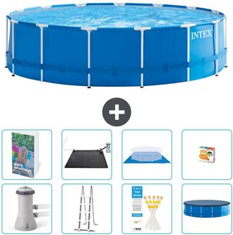 Intex Piscina Con Estructura Redonda - 457x122 Cm - 9-piezas S559