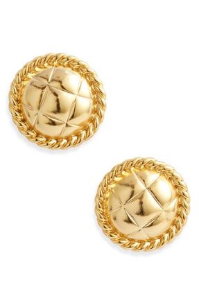 Karine Sultan Roman Style Button Earrings in Gold at Nordstrom