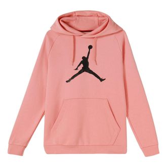 Nike Jordan Mens Air Jordan Large logo Printing Pullover Autumn Quartz Pink DA6802-606