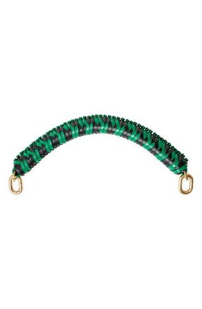 Clare Vivier Braided Leather Top Handle in Green Apple/Black at Nordstrom