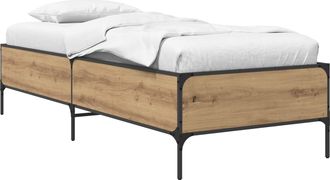 vidaXL Estructura De Cama Roble Artesanal 80 X 200 Cm Vidaxl