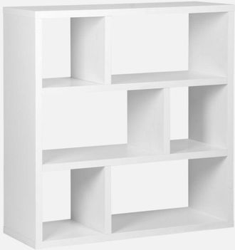 Sweeek Estanter&iacute;a Asim&eacute;trica De 3 Niveles Con 6 Compartimentos