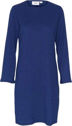Saint Tropez MilaSZ Rollneck Jurk - Dames - Jurken - Blauw - Maat: L Viscose