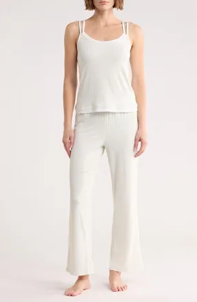 Danskin Variegated Ribbed Camisole & Pants Pajamas in Minted Dew at Nordstrom Rack, Size X-Large