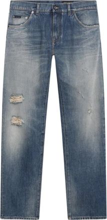 Dolce & Gabbana Straight Jeans - Heren - Regular Fit Jeans - Blauw - XL - Jeans