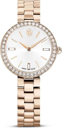 Swarovski Elegante Gouden Dameshorloge Certa Design - Dames - Horloges - Wit - ONE Size - Accessoires