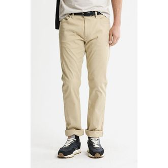 J.A.C.H.S. Cotton Silk Blend Stretch 5-Pocket Pants in Khaki at Nordstrom, Size 38