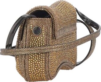 Diesel Womens Mini Crossbody Bag Play Xs Brown Polyester Shoulder