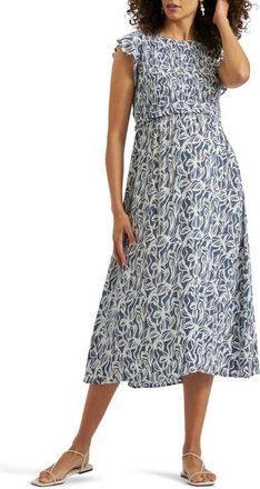 Ripe Edie Nursing Dress in Indigo at Nordstrom, Size X-Large
