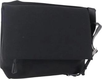 Ferragamo Pre-owned Cross Body Bags, female, Black, Size: ONE SIZE Pre-owned Canvas Shoulder Bag