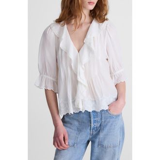 Madewell The Blaire Top in White at Nordstrom, Size Xx-Large