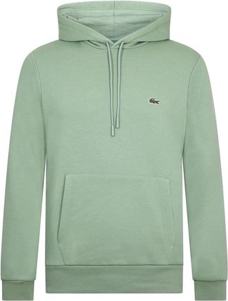Lacoste Mens Hooded Neck Crocodile Print Sweatshirt in Green S86 - Size Medium
