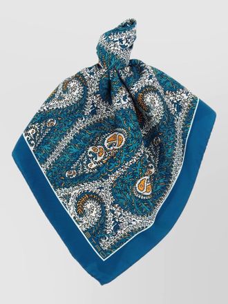 Etro silk square scarf paisley motif design