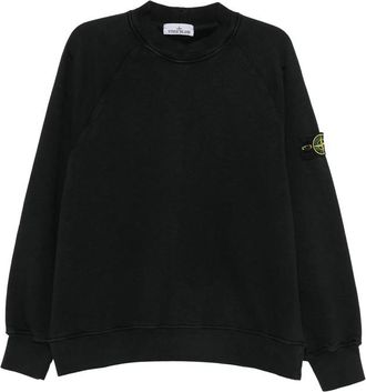 Stone Island Logo-patch Crew-neck Sweatshirt