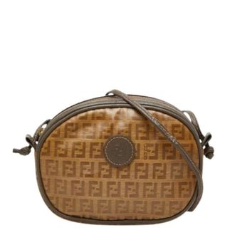 Fendi Pre-owned Cross Body Bags, female, Brown, Size: ONE SIZE Pre-owned Vintage Pochette Shoulder Bag