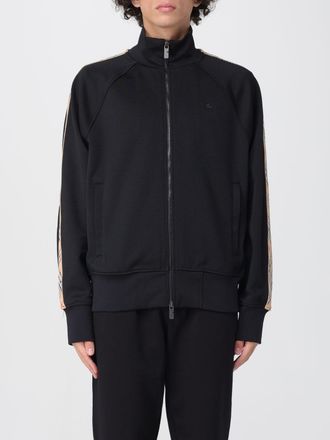 Burberry Zip-Up Sweatshirt in Cotton Blend with Turtleneck and EKD Logo