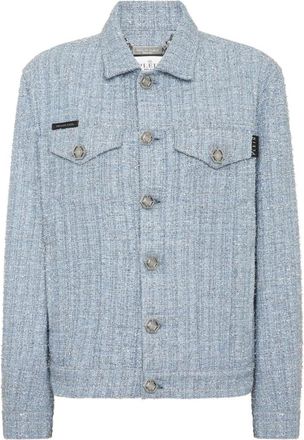 Philipp Plein Denim Jacket - Dames - Spijkerjassen - Blauw - M - Denim - Jassen
