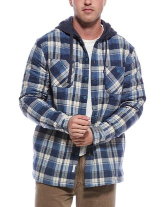 Weatherproof Vintage Weatherproof Vintage Sherpa Lined Hooded Shirt Jacket