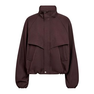 Co'Couture Jassen, Dames, Bruin, L, Polyester, Lunacc Jas