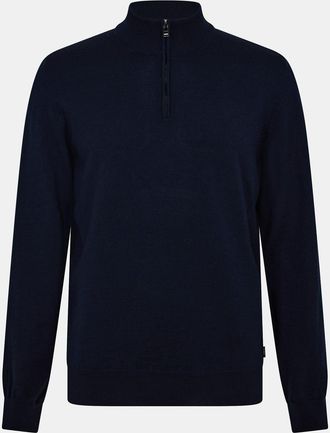 HUGO BOSS Mens Hbb Ebenji Jumper in Dark Blue - Size X-Large