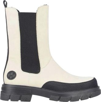 Rieker Casual Gesloten Booties - Dames - Chelseaboots - Beige - 37 EU - Schoenen